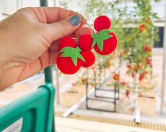 Tomato Feltie Earrings