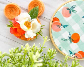 Orange You Glad Floral Feltie