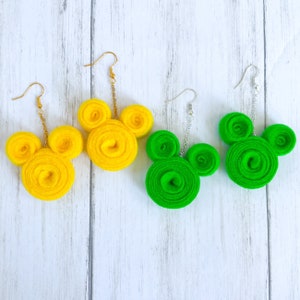 You Grow Girl Feltie Earrings You Choose the Colors image 8