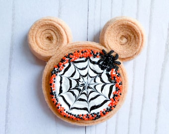 Galleta araña de fieltro