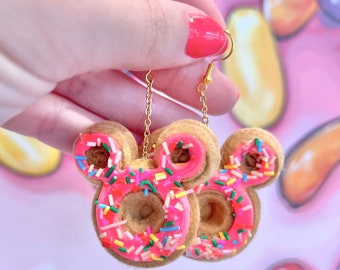 Mickey Feltie Earrings - Donuts