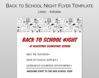 movie night flyer word template and pages template for pta etsy movie night flyer word template