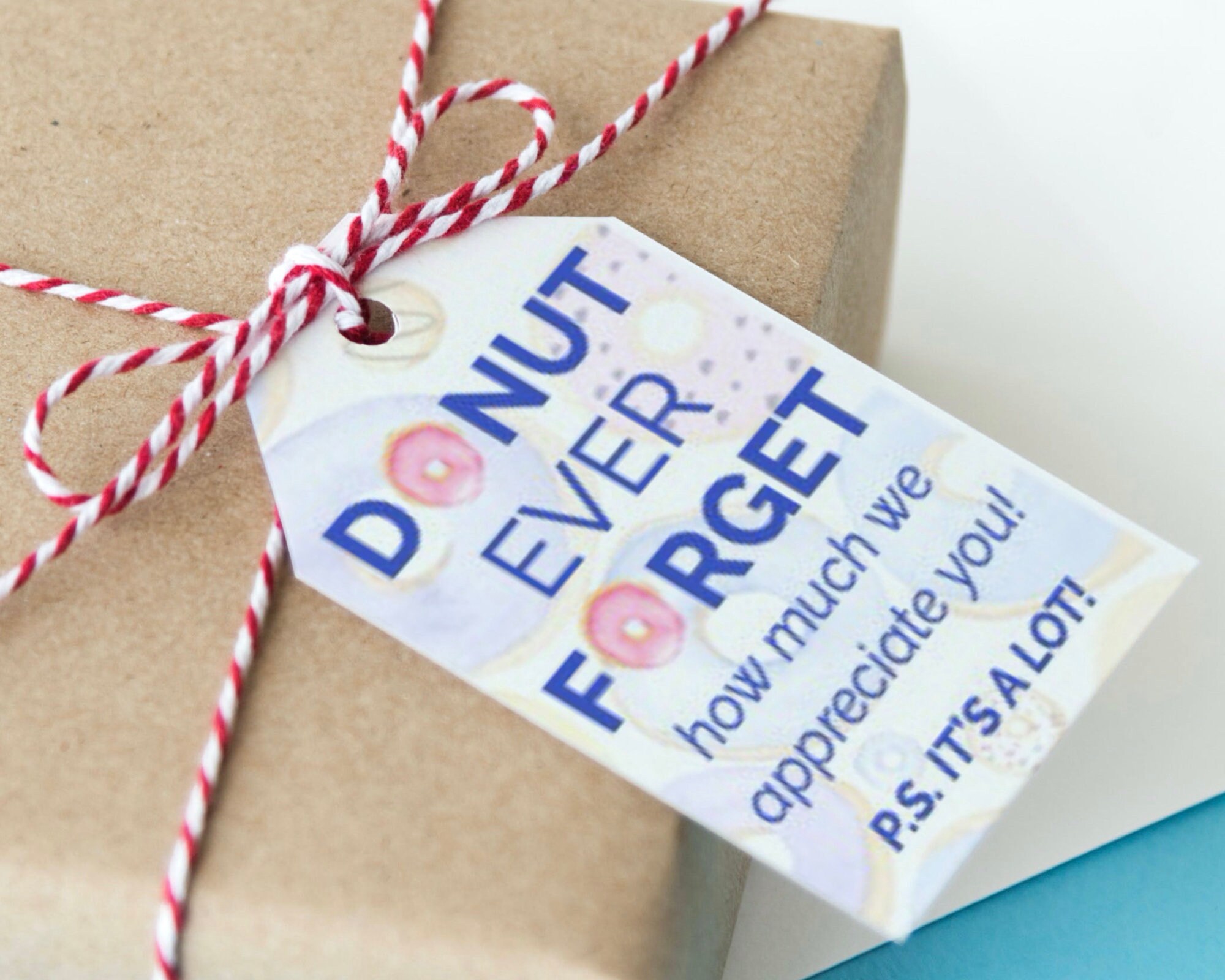 Donut Forget Themed Printable Tags: Perfect for Thank You Gifts ...
