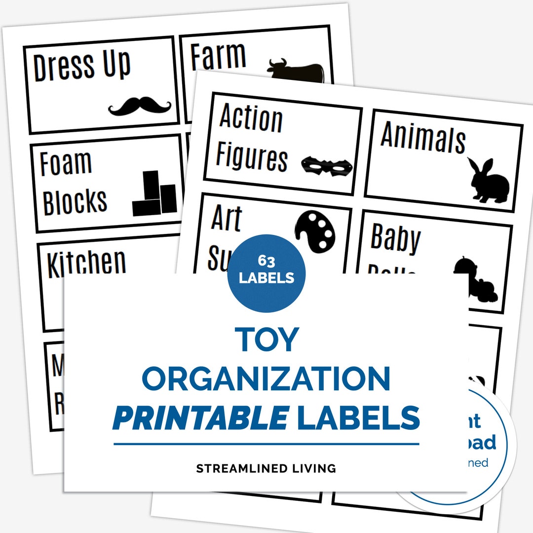 Printable Toy Organizing Labels to Keep Play Room and Toys - Etsy