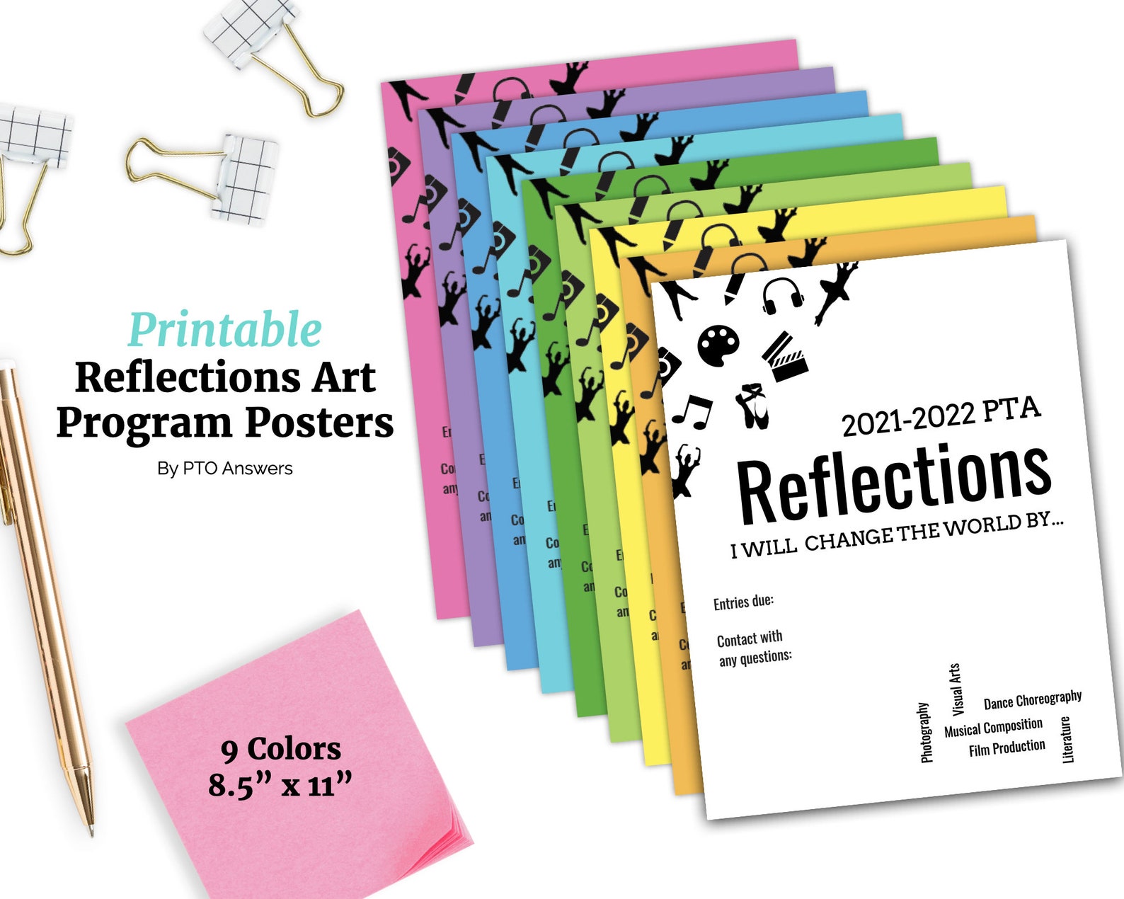 PTA Reflections Poster 20212022 Theme I will change the Etsy