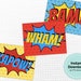 Super Hero Sign Set Printable Superhero Poster Wall - Etsy