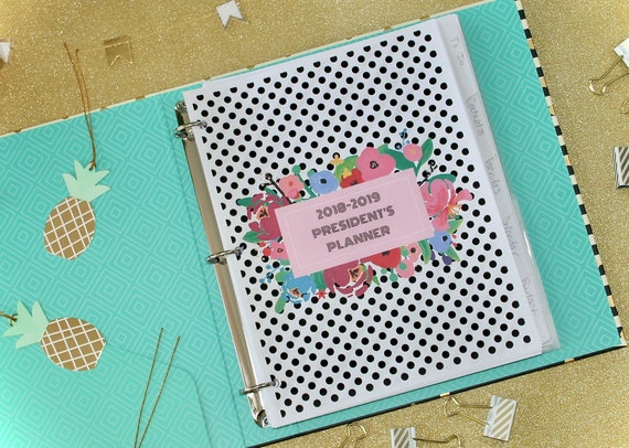PTA / PTO President's Planner Printable Organizer and