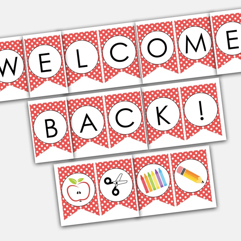 Welcome Again in direction of College Printable Banner Indication, fantastic for Instructor Appreciation and PTA PTO Subscription Desk photograph about Welcome Back Banner Printable named Welcome Back again toward College or university Printable Banner Indication, best for Instructor Appreciation and PTA PTO Subscription Desk