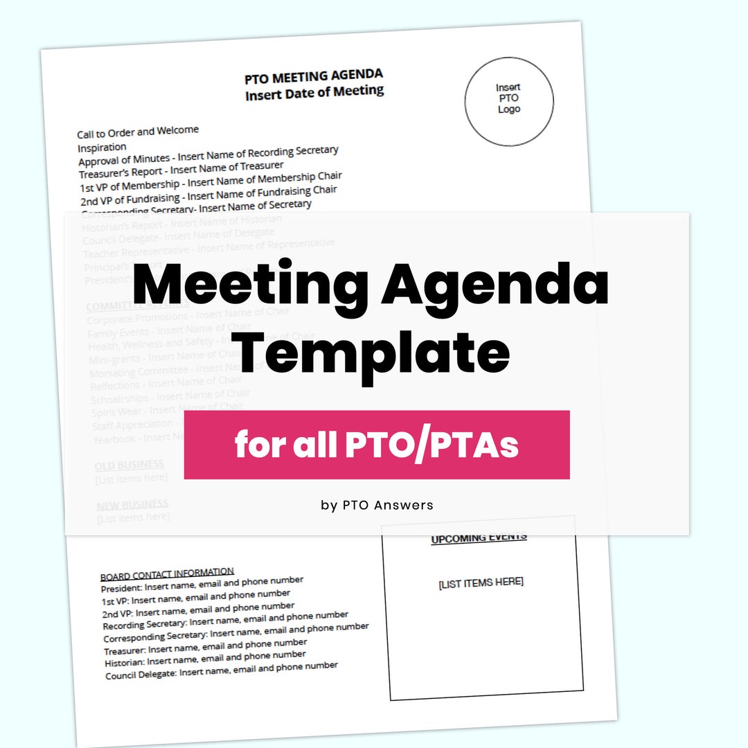 Meeting Agenda Template Fully Editable Instant Download For Etsy free-action-items-meeting-minutes-template-pdf-word-eforms