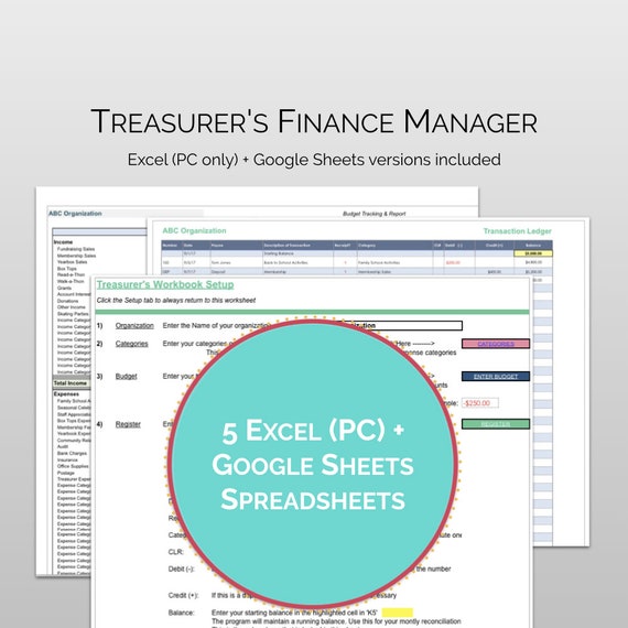 pta pto treasurer s finance manager treasurer software etsy