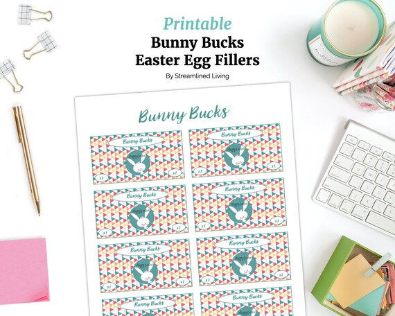 Bunny Bucks Printable Easter Basket Treat And Egg Hunt Filler Etsy Bunny Bucks Printable Easter Basket Treat And Egg Hunt Filler Etsy