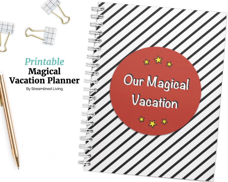 Magical Vacation Planner Printable Vacation Planner and Etsy