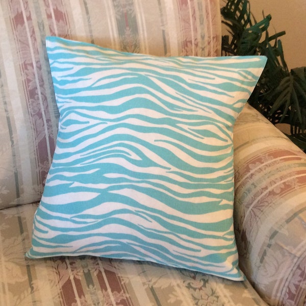 Teal Chevron Pillow Etsy