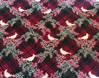 Christmas Table Runner with Cardinals