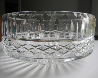 Vintage Crystal Bowl - Hand Cut 24% Lead Crystal - Bohemia Crystal Bowl - Crystal Bowl Made in Czechoslovakia