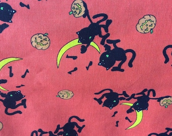 Halloween Table Runner, Halloween black cat table runner