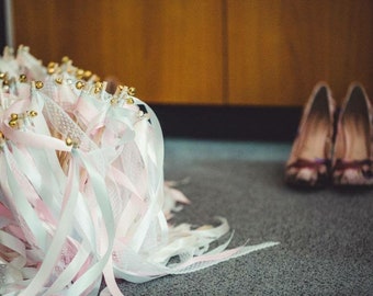 Wedding Wands, Hochzeitsstäbe, Glücksstäbe mit Glöckchen