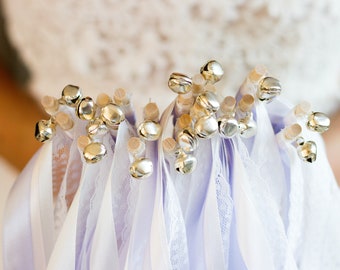 Wedding Wands, Hochzeitsstäbe, Glücksstäbe mit Glöckchen