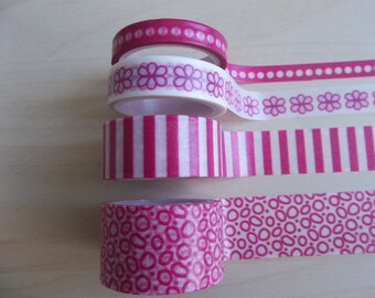Set of Pink Washi Tape