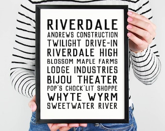 Minimalist Poster by Posteritty Print Archie Jughead Jones RIVERDALE