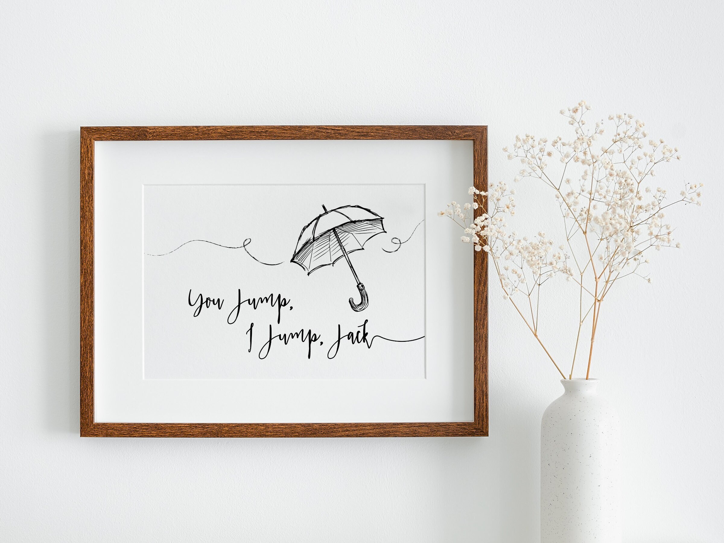 Gilmore Girls Poster You Jump I Jump Jack Quote Umbrella Etsy