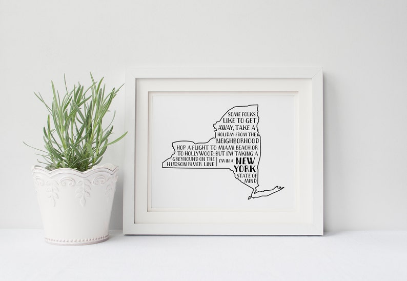 I M In A New York State Of Mind Poster Billy Joel Song Etsy I M In A New York State Of Mind Poster Billy Joel Song Etsy