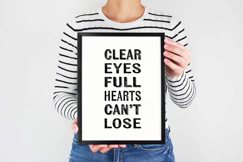 Clear Eyes Full Hearts Can't Lose Friday Night Lights Etsy