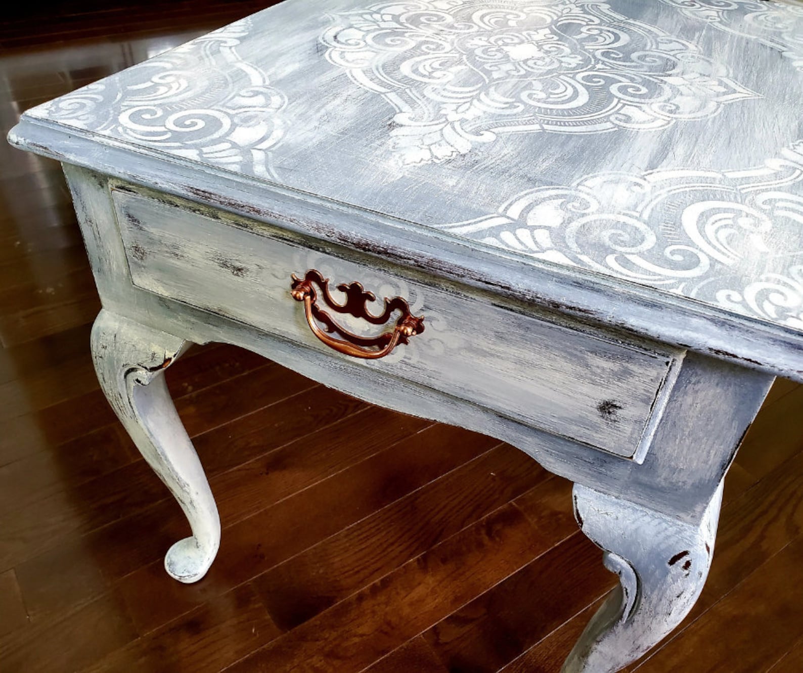 Vintage French Country Drexel End Table with Drawer Hand Etsy