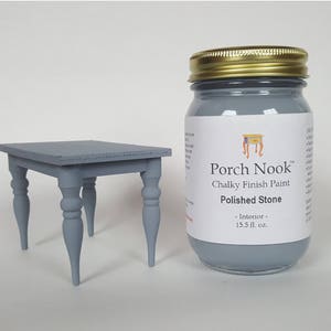 Chalky Finish Paint, "Polished Stone" by Porch Nook, 16 fl. oz. or 32 fl. oz.