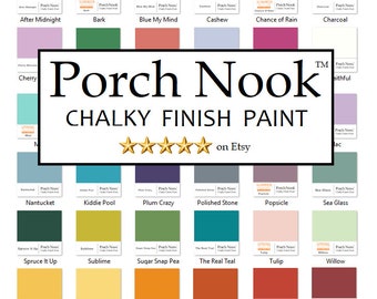 Chalky Finish Paint, by Porch Nook, 32 Fl. Oz., Furniture Paint, Best  Seller, Superior Coverage, Matte Finish, Cabinet Paint, 