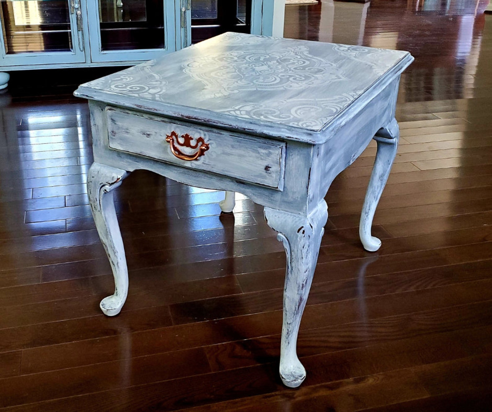 Vintage French Country Drexel End Table with Drawer Hand Etsy