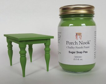 Chalky Finish Paint, "Sugar Snap Pea" by Porch Nook, 16 fl. oz. or 32 fl. oz.