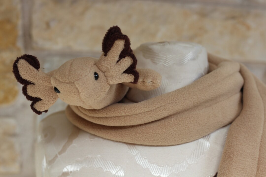 Brown Axolotl Scarf Etsy