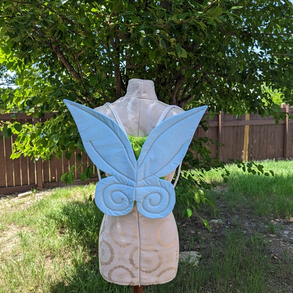 Glitter Blue: Fairy Wings Backpack