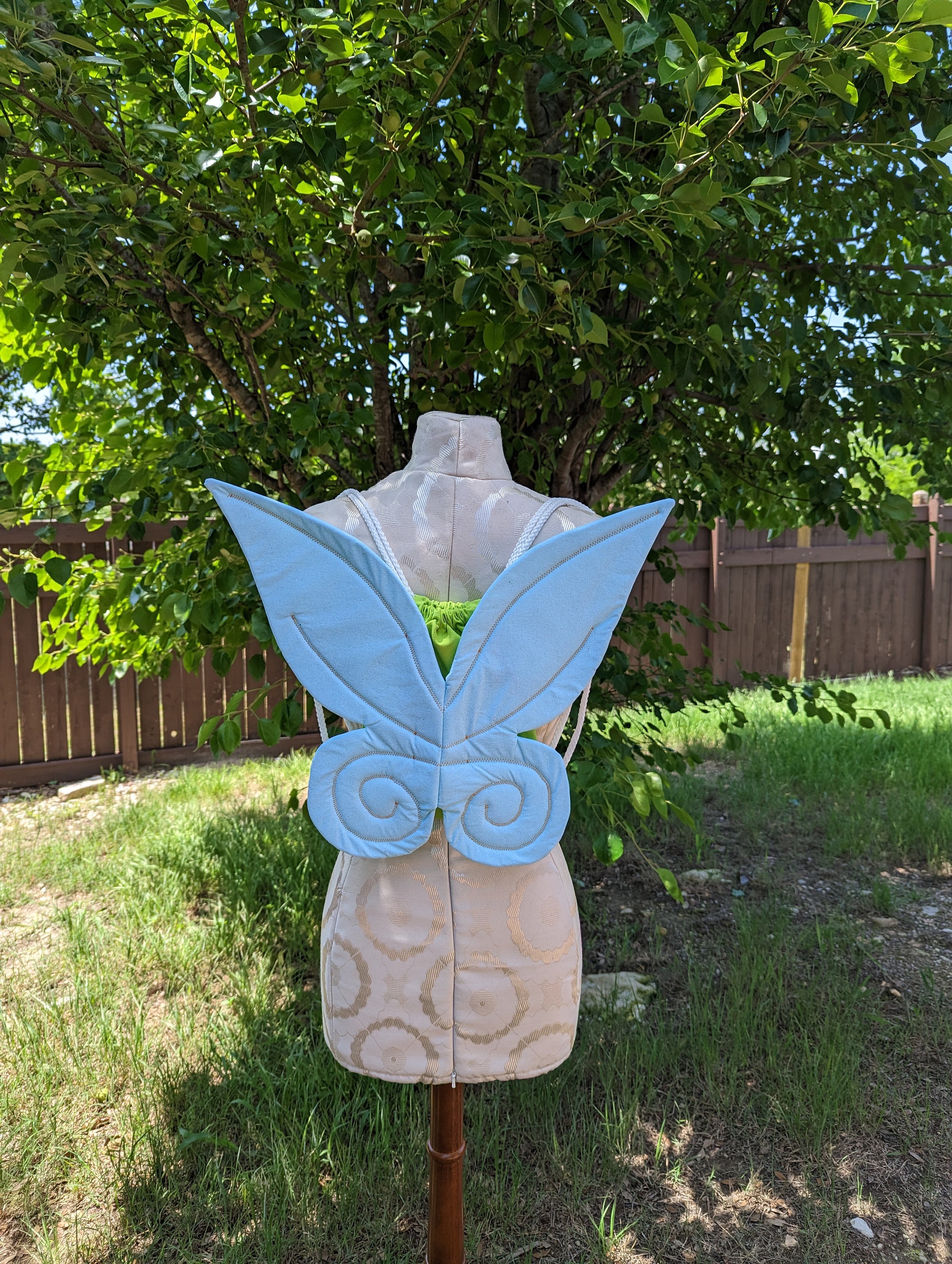 Glitter Blue Fairy Wings Backpack Etsy