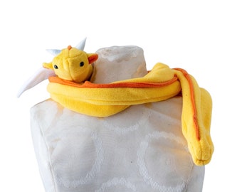 Yellow, Orange and White: Dragon Scarf