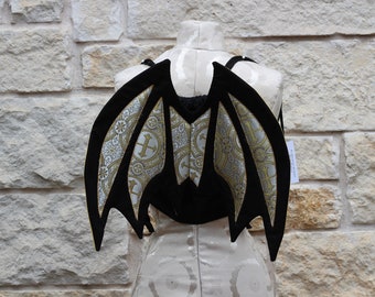 Black and Yellow Dragon Wings Fan(tasy) Pack (wings and bag)
