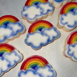 Rainbows, cloud bath bomb, clouds, cloud, rain, heaven, rainbow bath bomb,rainbow cloud, rainbow cloud bath bomb, , rainbow
