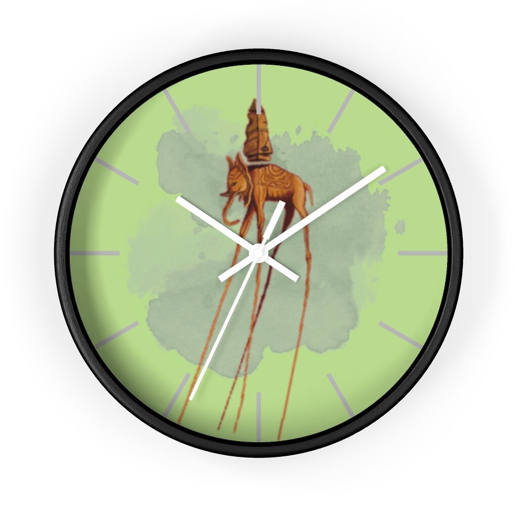 Salvador Dali Clock/ Salvador Dali Deco/ Dali Print/ Salvador Etsy