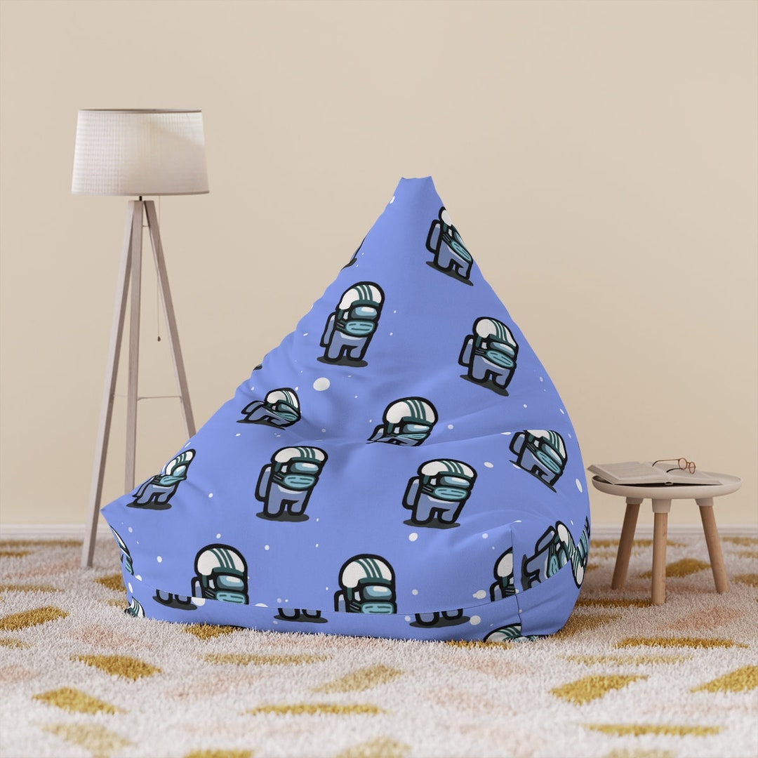 Among Us Bean Bag Chair Cover, Robot Bean Bag Chair Cover, Gamer Gift, Kids Decor, Among Us Gift