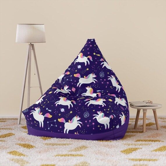 Unicorn Bean Bag Chair Cover/ Unicorn Chair Cover/ Unicorn Etsy