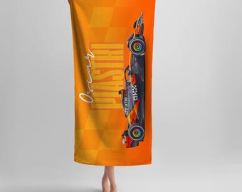 F1 towel, formula one gift, mclaren, racing, motorsport, oscar piastri, f1 fan, racing gift, gift for boys