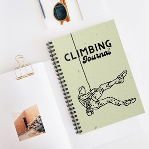 Climbing journal, rock climbing notebook, Rock climbing gift, notebook for climber, climber gift, outdoor sport gift, adventure journal