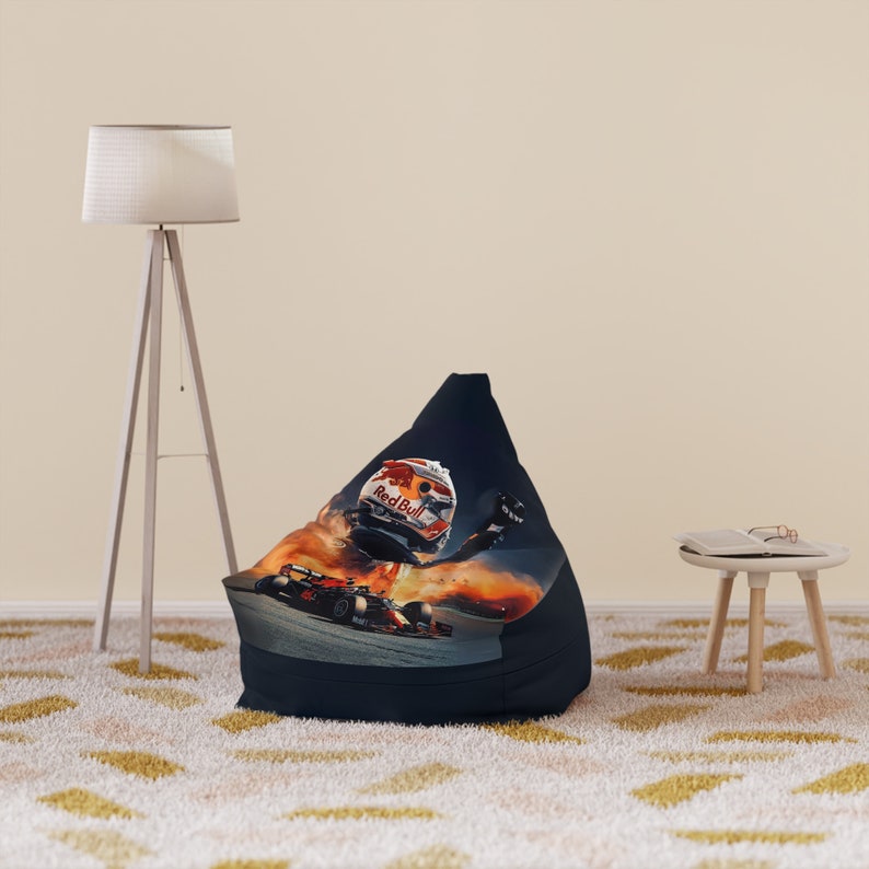 F1 bean bag chair cover, Racing bean bag chair, racing decor, Kids playroom, boy bedroom, f1 gift, formula one gift. motorsport image 5
