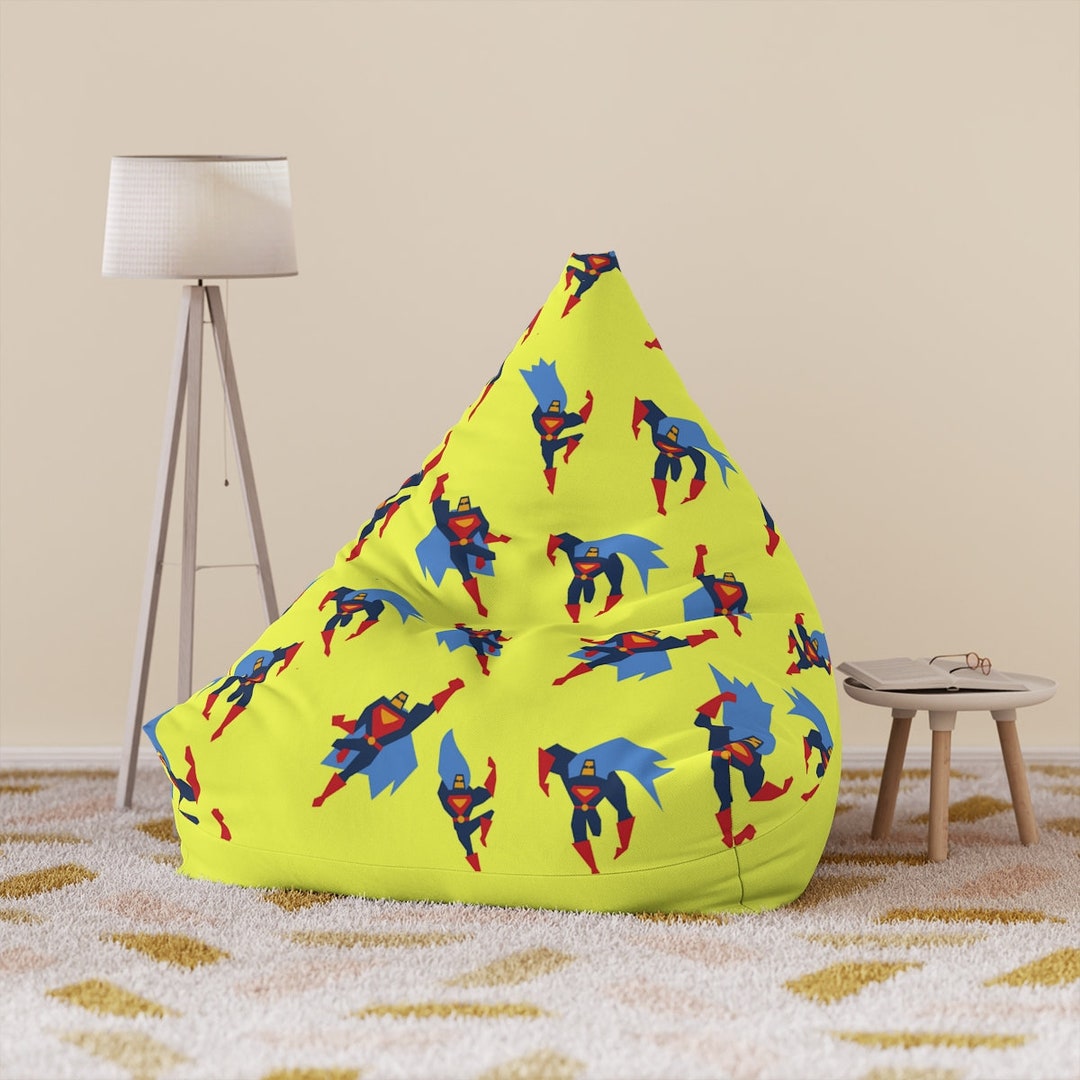 Superhero Bean Bag Chair Cover/ Superman Cover/ Superhero Etsy