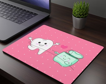 Dental mouse pad, dental clinic decor, dental assistant gift, dental hygienist gift, oral care, dentistry, dental student, brush your teeth