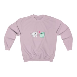 Oral care Sweatshirt/ dental sweetshirt/ Dental hygienist gift/ dental student gift/ dentist gift, dental hygiene, dentistry image 6