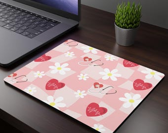 Cardiology Mouse Pad, Medical Secretary Desk Pad, Heart Doctor Office Decor, Health Professional Gift, Healthcare Desk Accessory