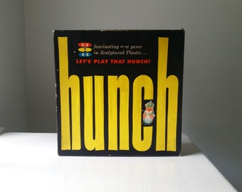 Antique Hunch Board Game . Rare Vintage Hunch Game . Mid Century Game . Happy Hours Inc. Games . Vintage Toy . Old Board Game . Collectible