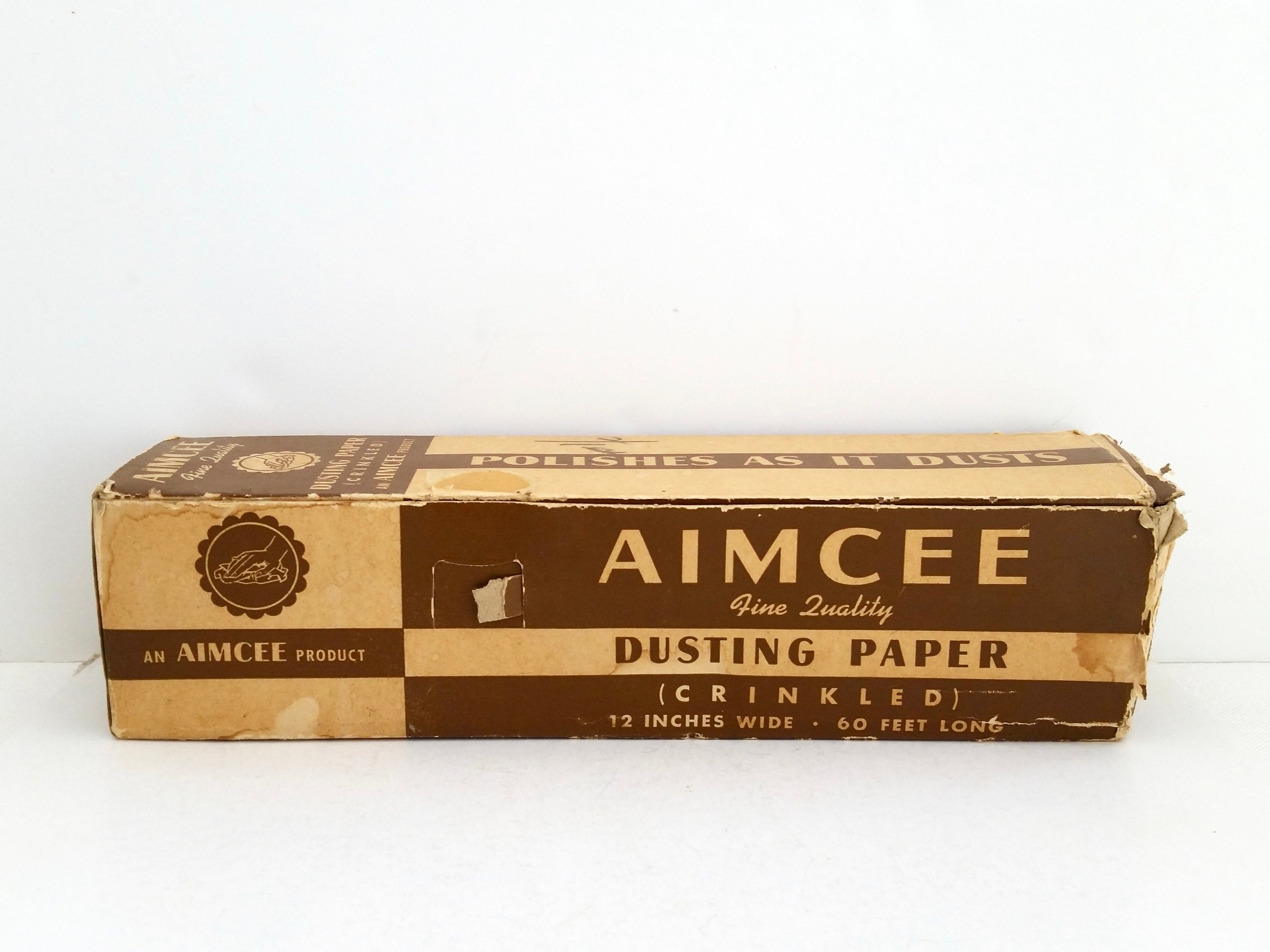 Vintage Aimcee Dusting Paper . Roll of Antique Dusting Paper . Etsy UK